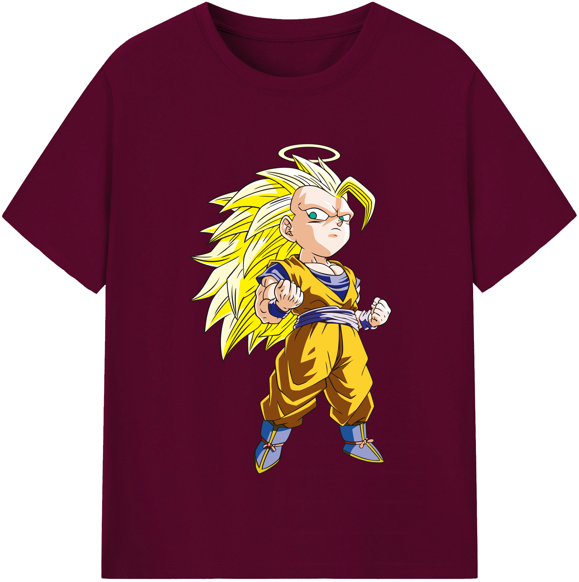 （画像用） ドラゴンボール 孫悟空（そん ごくう）Son Goku カカロット DRAGON BALL Kakarotto レディースカジュアルプリントTシャツ（綿100％）